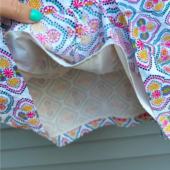 Boden size 8 Petite Geometric Print Lightweight Cotton Mini Skirt w/ POCKETS! - Picture 10 of 10